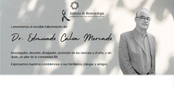 Sensible fallecimiento del Dr. Edmundo Calva Mercado