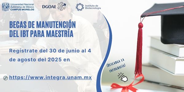 Becas de Manutención del IBt para Maestría