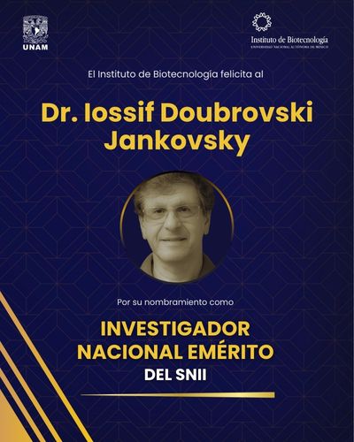 Nombran Investigador Nacional Emérito del SNII al Dr. Iossif Doubrovski Jankovsky