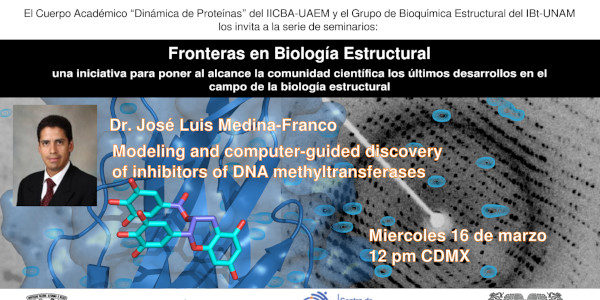 Fronteras en Biología Estructural: Modeling and computer-guided discovery of inhibitors of DNA methyltransferases.